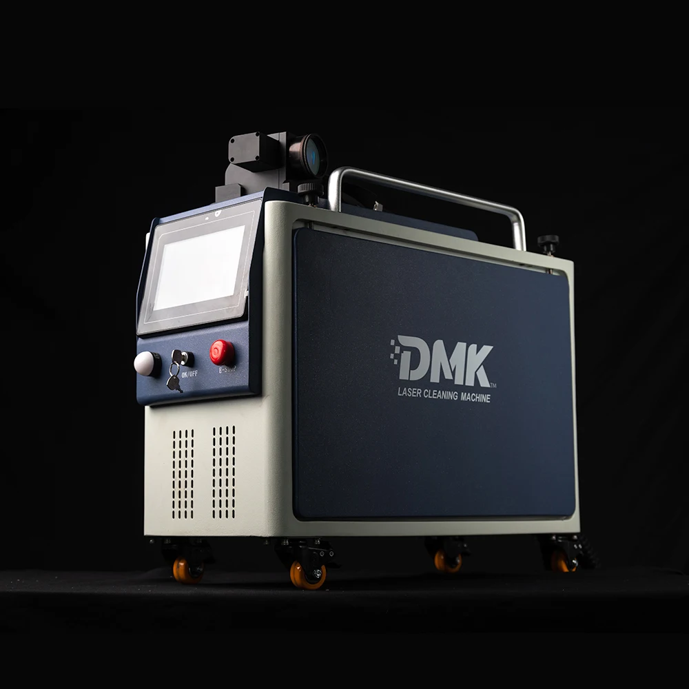 DMK 300W Macchina per la pulizia laser a impulsi Raffreddamento ad aria Pulitore laser Rimozione ruggine laser per la rimozione della resina