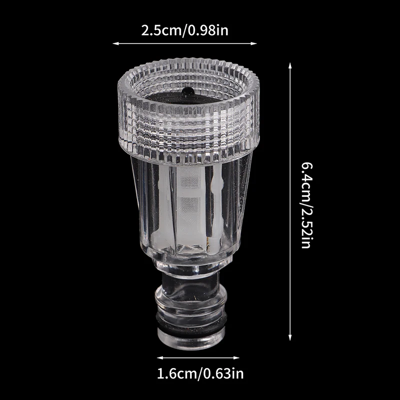 1 Pc 3/4" Garden Water Fast Connectors Car Washing Machine Universal Nipple Filter Pump Transparent Screen image 6