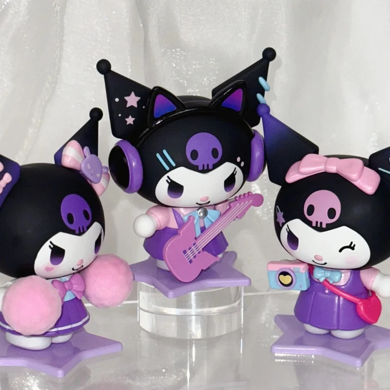 

TOPTOY Kuromi School Diary Figure Blind Box Cute Kuromi Anime Doll Surprise Bag Mystery Box Action Figure Desktop Decoration Toy