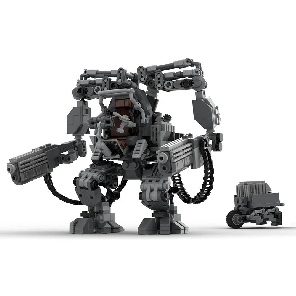 MOC Sci-Fi Armored Personnel APU Mech Building Blocks Matrixed Robot Exoskeleton Model DIY Toy Birthday Gift for Adults Men