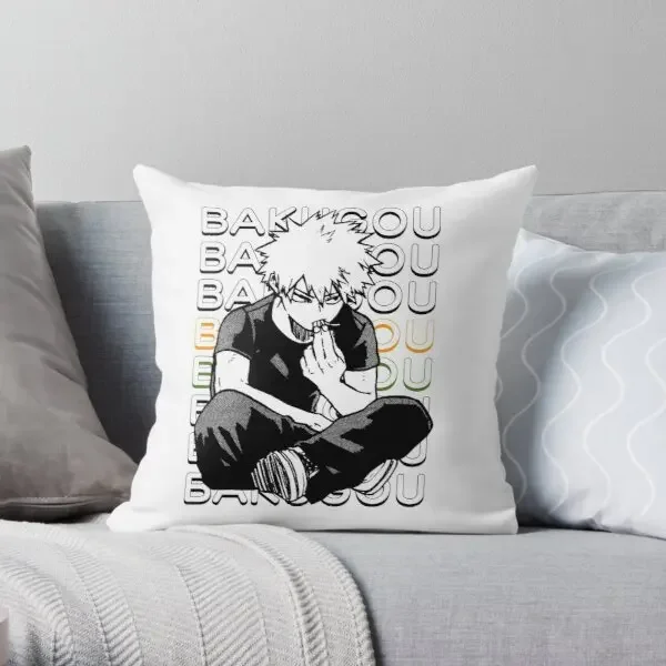 

My Hero Academia Print Pillow Cover Anime Decorative S Case Case Mocha Cushion Cartoon Home Textile