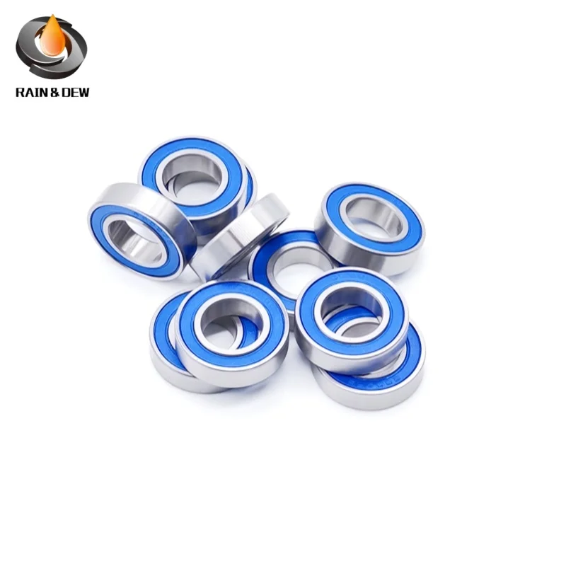 6PCS 6800-2RS Bearing 10x19x5 mm ABEC-7 10 19 5 6800RS Metric Thin Section Ball Bearings For Bicycle Hub Front Rear Hubs Wheel