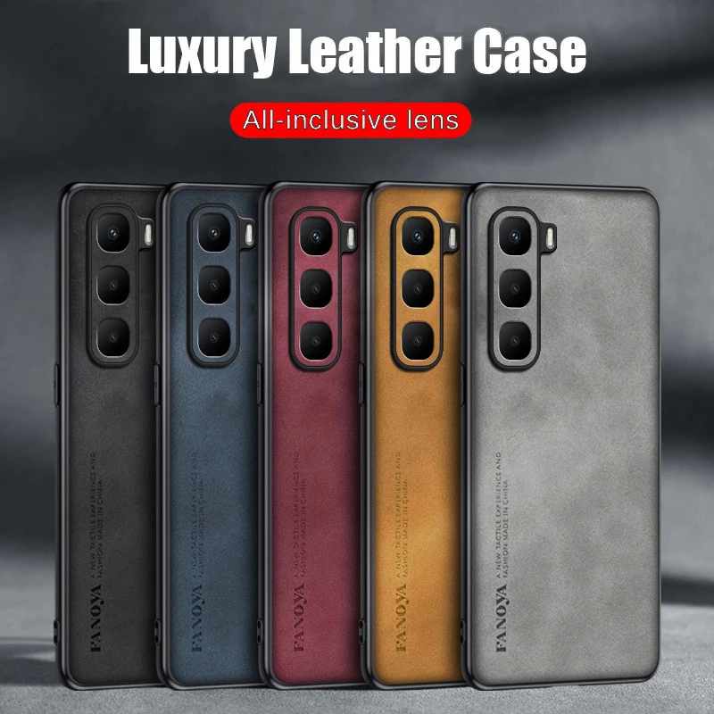 حافظة لهاتف انفينيكس هوت 60 برو + 4G من مادة البولي يوريثان الحراري بإطار ناعم من جلد الغنم الخلفي Coque Hot 50i 50 غطاء حماية مضاد للصدمات