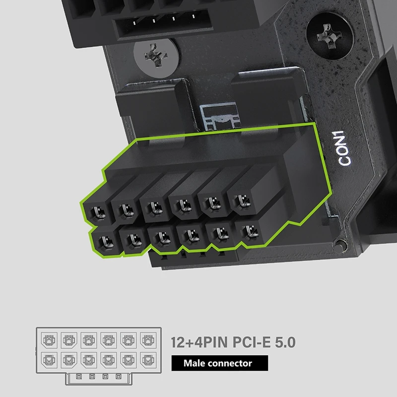 ATX3.0 12VHPWR 12+4 16Pin Pcie5.0 450W Power Supply Cable Adapter 180 Degree Connectors For RTX 4090 4080 4070