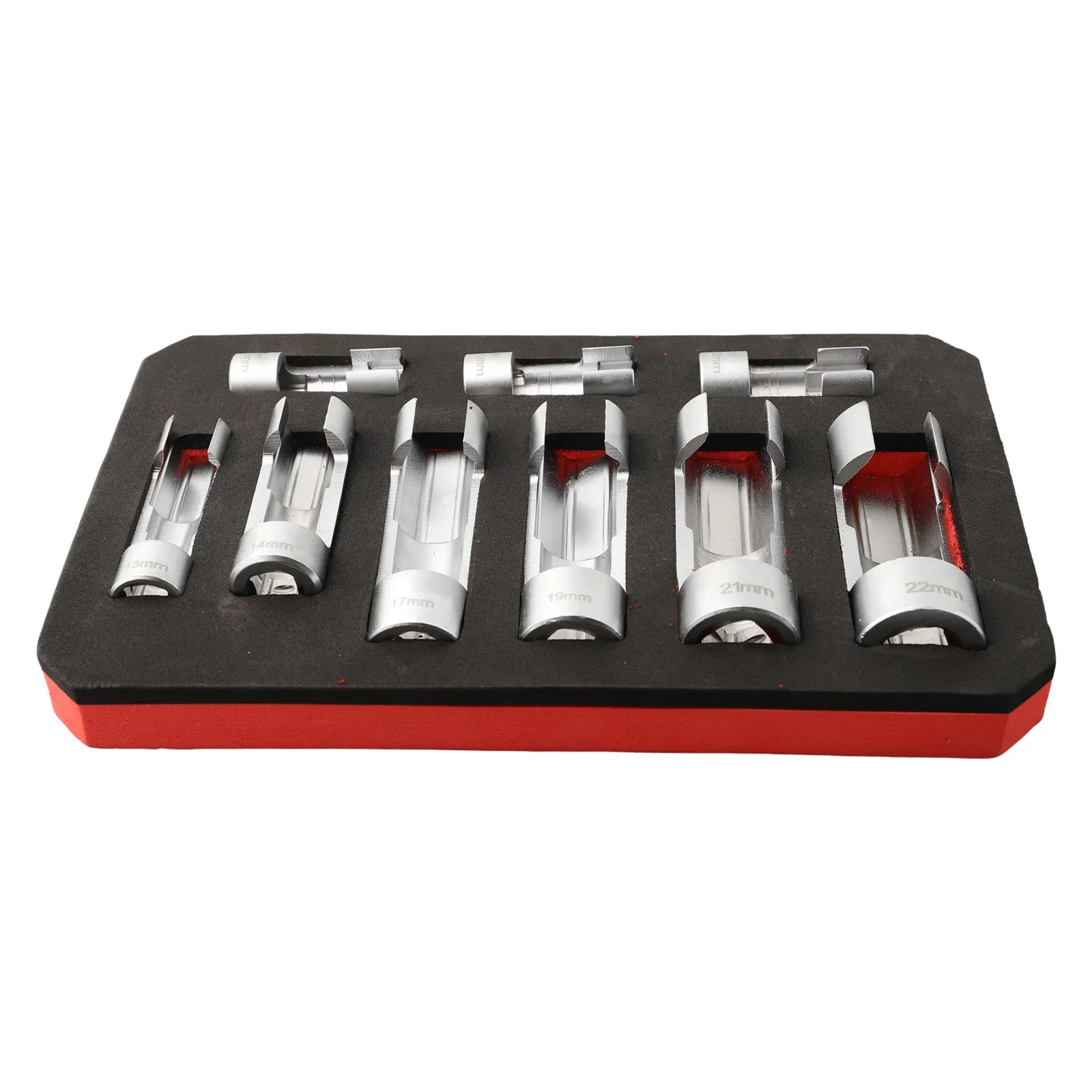 Chave de soquete para linha de combustível, 9 peças, 1/4 ''3/8'' 1/2'', soquete de linha de acionamento, porca de união, conjunto de manga especial para tubos de injeção diesel