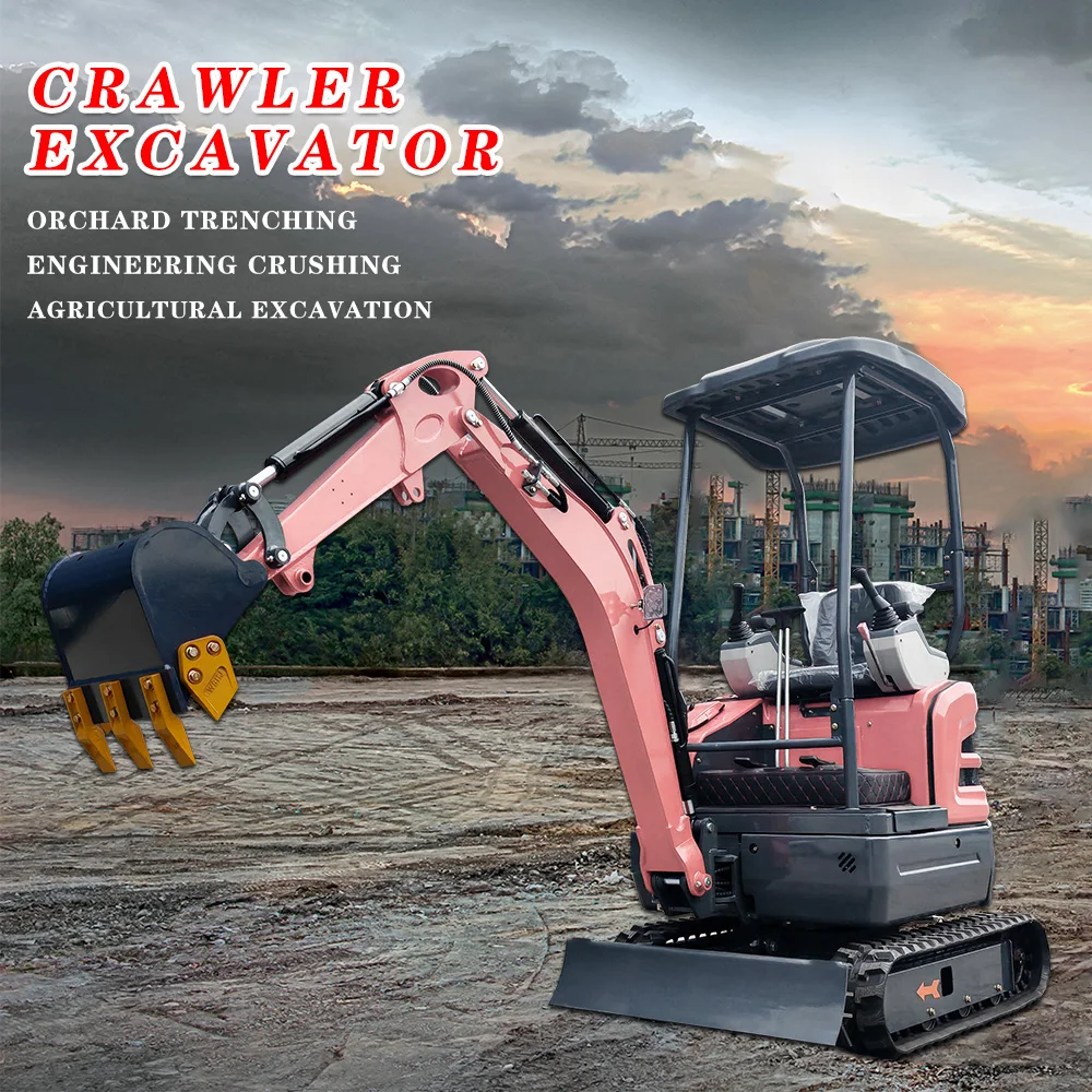 

Изготовление на ферме, индивидуальный мини-экскаватор, 2-тонный дизельный двигатель, гусеничный экскаватор, многофункциональный небольшой экскаватор, сертифицированный EPA, бесплатная доставка