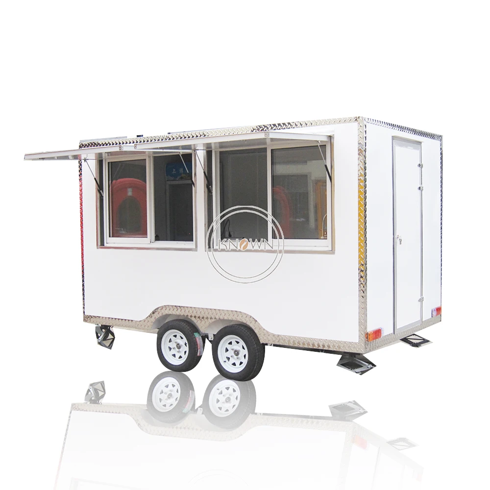 Mobile Kitchen Food Trailer Europe Fast Breakfast Food Cart with CE DOT Hot Dog Vending Van