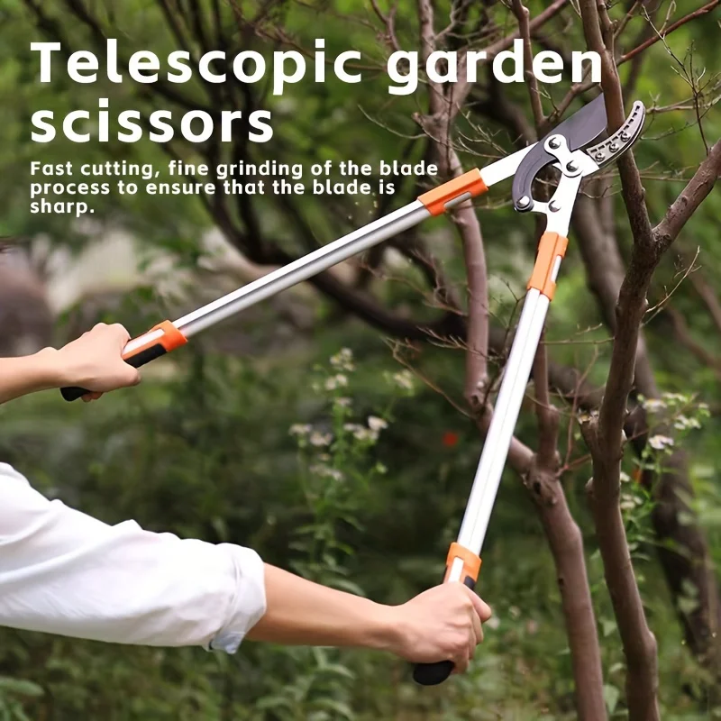 

1pc High - Reach Hedge Shears: Ergonomic Design for Garden Maintenance