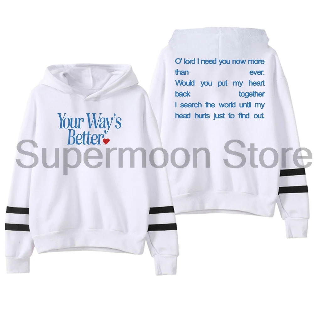 

Forrest Frank Your Way's Better Hoodie 2025 Child of God Tour Pocketless Parallel Bars Sleeve Streetwear Women Men Sweatshirt