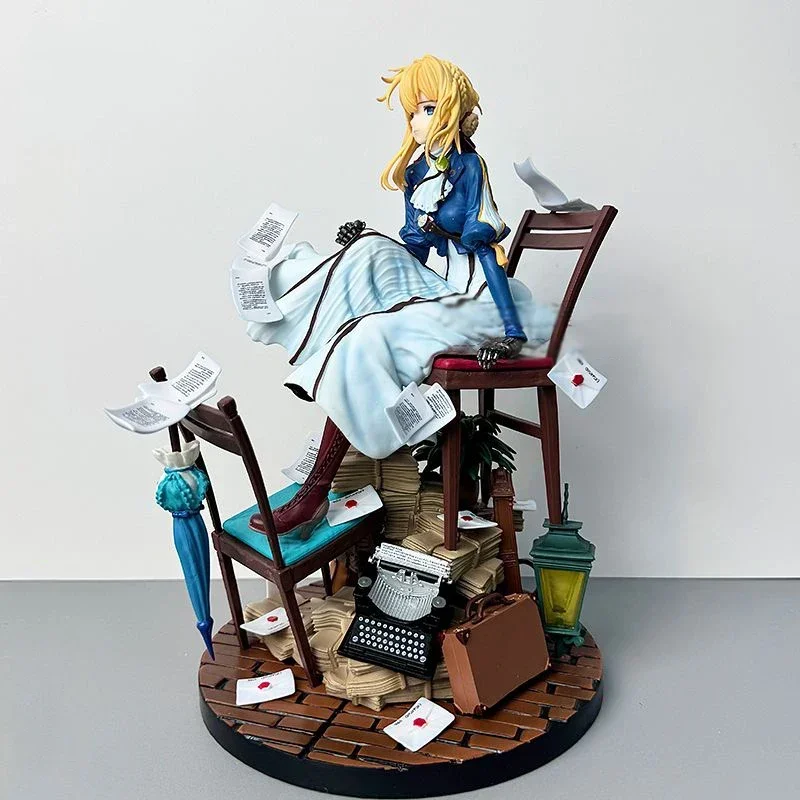 27.5cm Cartoon Acrylic Anime Figures Decoration Toys Violet Evergarden Action Figure Gk Model PVC Collectible Doll Ornament Gift