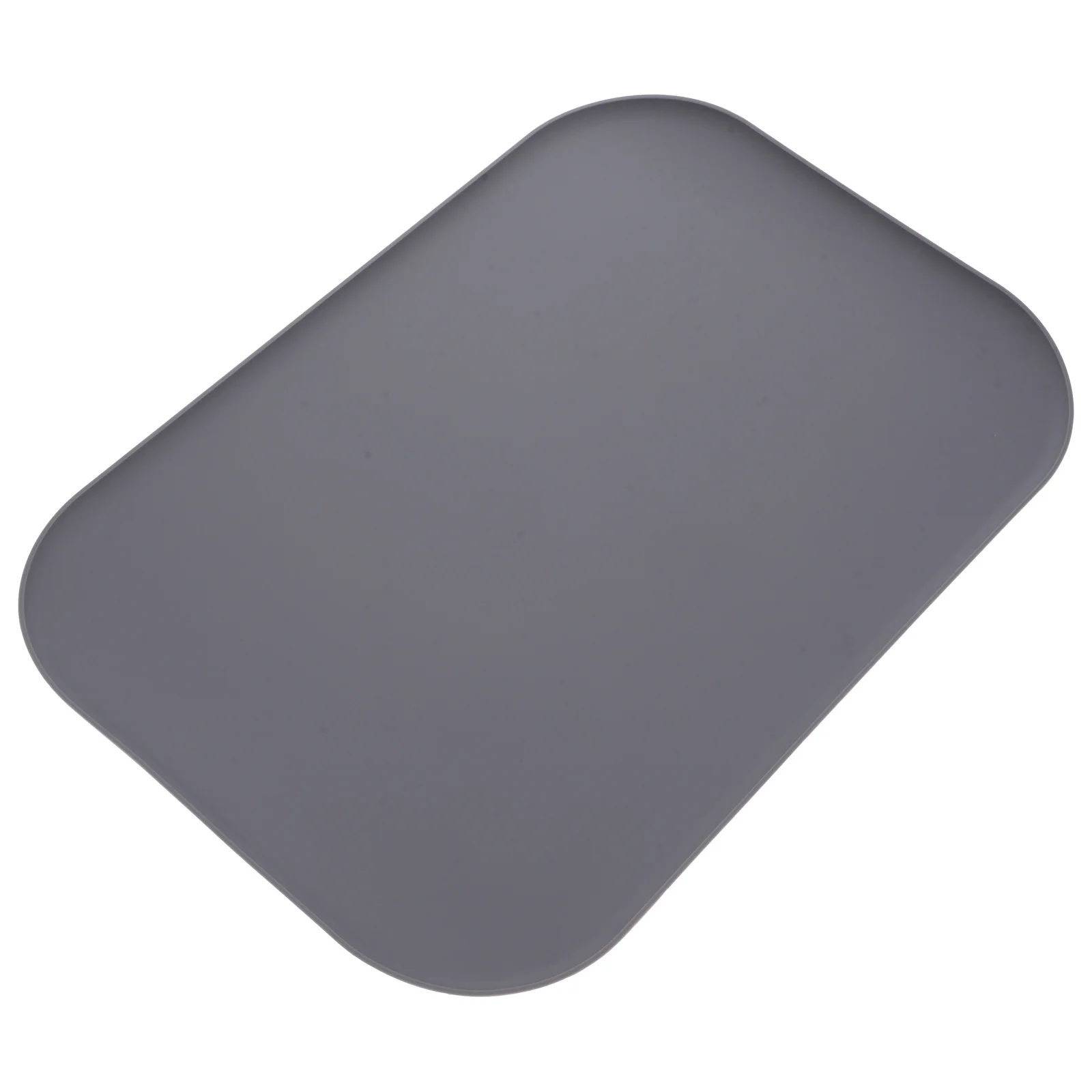 Tapete de alimentação para animais de estimação, à prova d'água, silicone, borda elevada, tigela para cães e gatos, comida, água, à prova de derramamento, colocação prática, acessório de alimentação