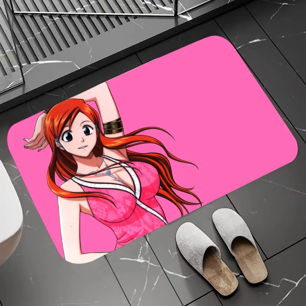 1PC Bleach Orihime Inoue Floor Mat Door Mat for Bathroom Kitchen Long Corridor Carpet Non-Slip Living Room Rug Home Decor