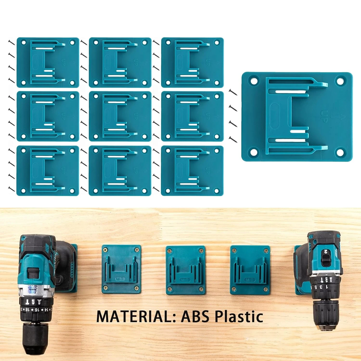 1pcs/2pcs/6/10pcs Wall Mount Electric Tool Holder for Makita 18V Wall Power Mount Storage Battery Bracket Fixing