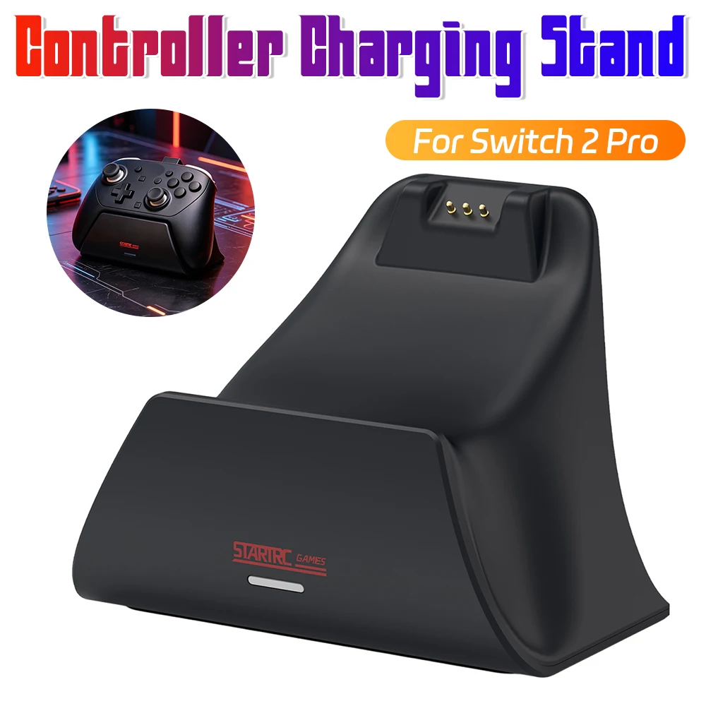 Controller Charging Dock Stand For Switch2 Pro Controllers Charger Base Fast Charging Adapter Docking Station With LED Indicator