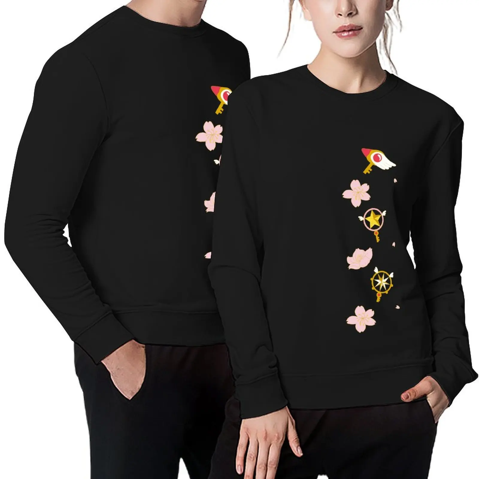 

Card Captor Sakura - Staff Pattern Pullover tracksuit men men clothing japanese style autumn jacket men men's sweatshirt