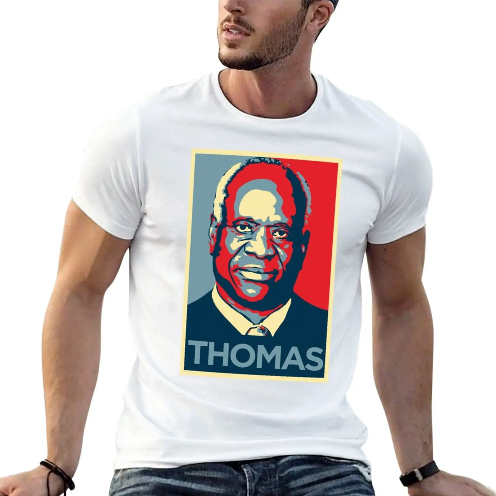 New Clarence Thomas T-Shirt Tee shirt animal print shirt for boys man clothes Aesthetic clothing Men's t-shirts