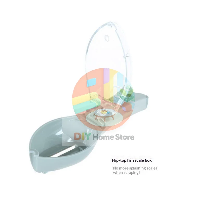 Fish Scales Graters Scraper Fish Cleaning Tool Scraping Scales Device With Cover Home Kitchen Cooking Fishing Tool Pesca Tackle
