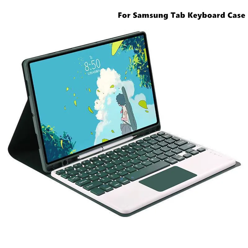 

For Samsung Tab A8 Keyboard Case Mouse For S6 Lite 10.4" S7 11" S8 11" S7 Plus S7 FE S8 Plus 12.4" Tablet Magnetic Cover Funda