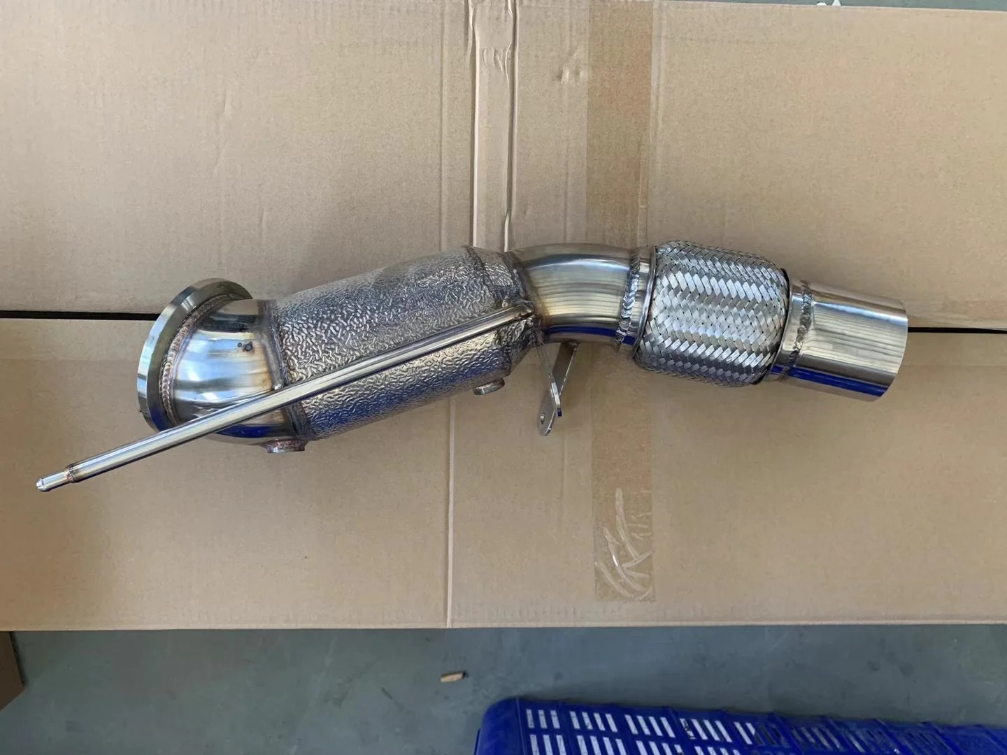 304 Stainless Steel Exhaust Downpipe System For BMW G20 M340I Downpipe