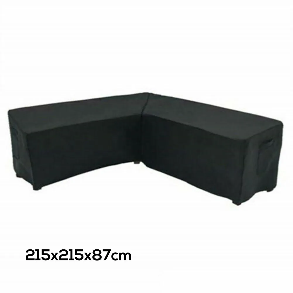 Waterproof Garden Furniture Cover Rattan Corner Furniture Lounge Sofa Cover Protector Garden Outdoor 215*215*87cm