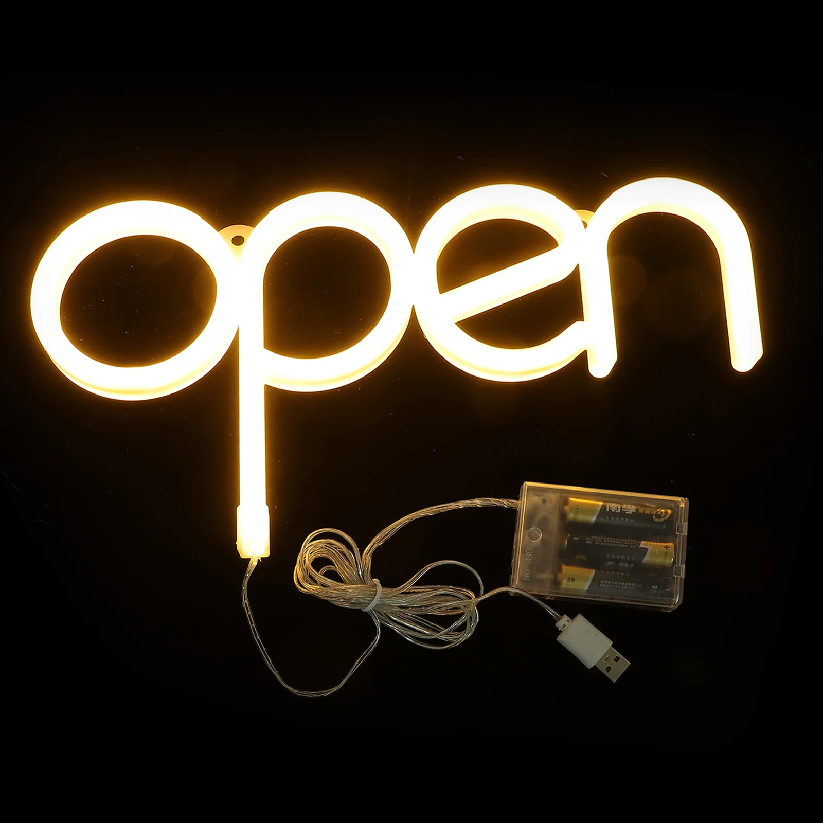 

LED Neon Open Sign Wall Decor Atmosphere Light Signs Business Door Led Ambient Lights Room Christmas New Year Party