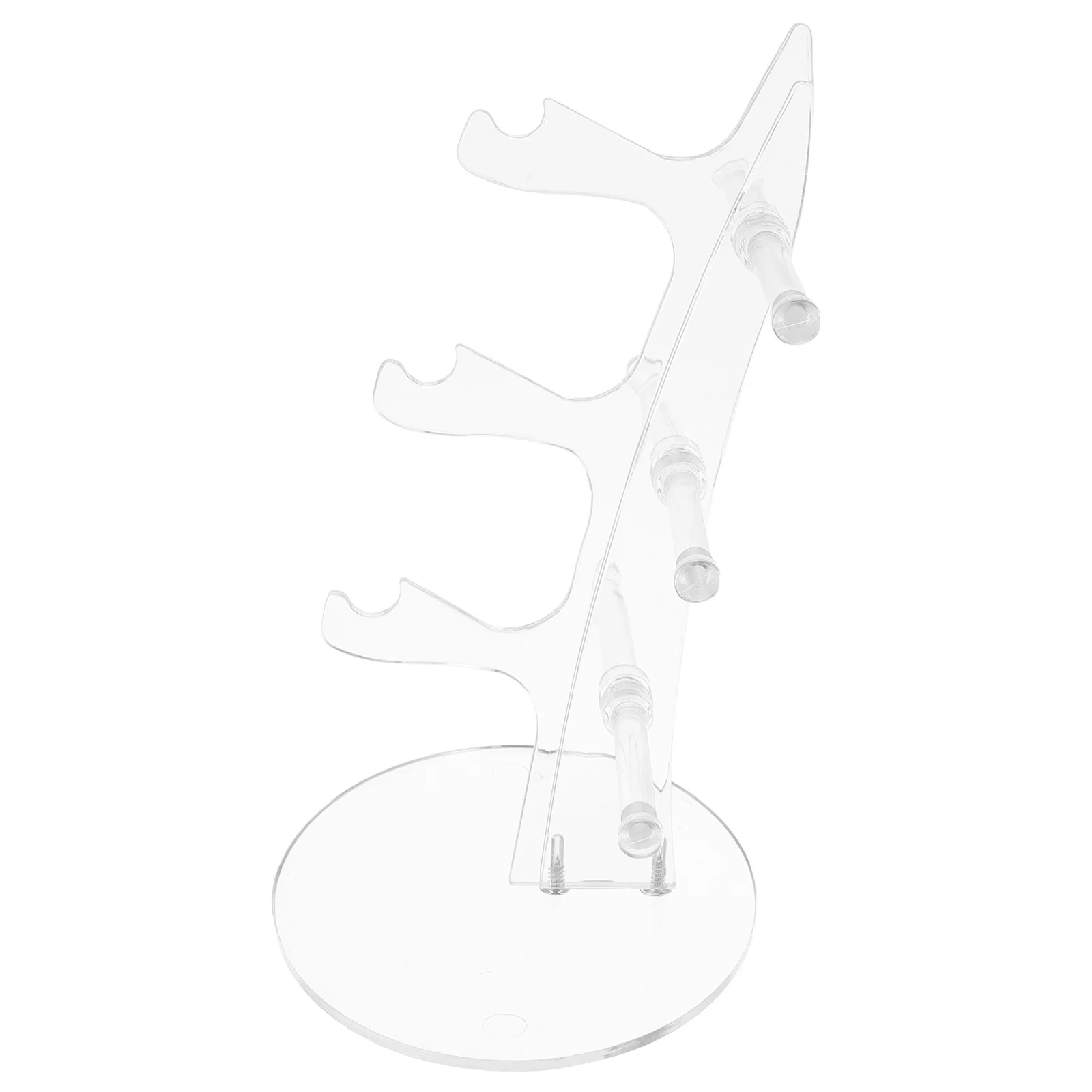

Transparent 3-Layer Sailboat Shape Glasses Display Rack For Eyewear Jewelry Sunglasses Plastic Desktop Storage Organizer