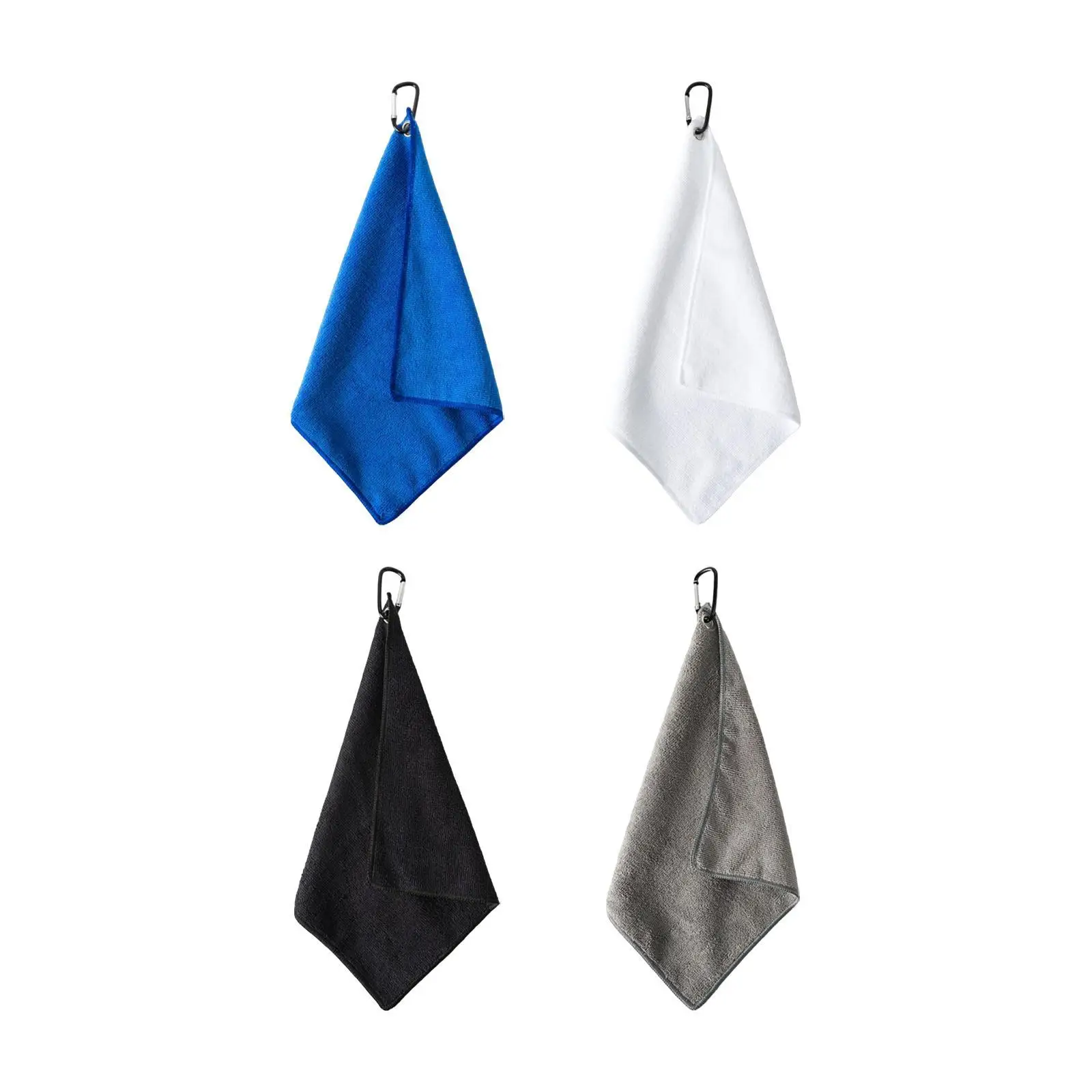 

Golf Towel Water Absorption Golf Gear with Carabiner Clip Comfortable Wiping