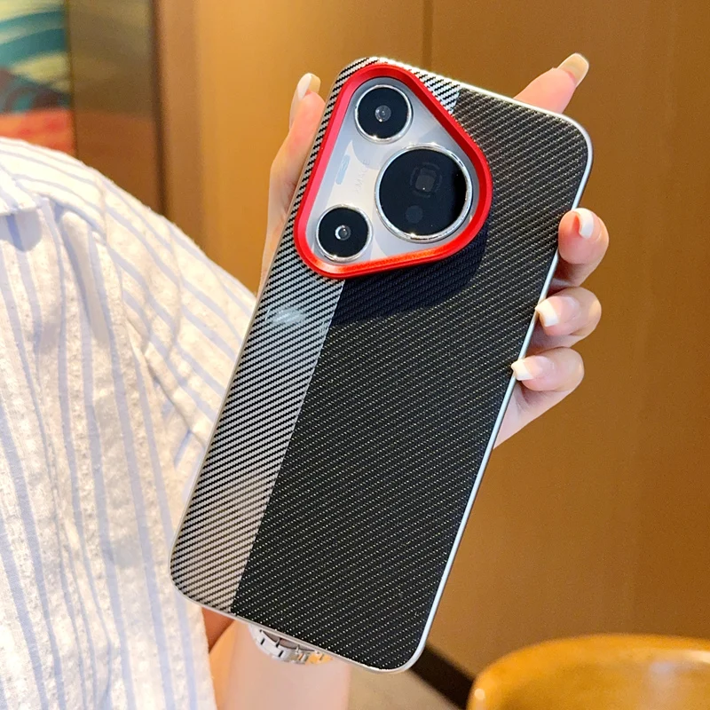

Applicable to Huawei Pura70Pro Ultra Instant Camera Imitation Carbon Fiber Nova14Pro Phone case Mate 70Pro New Anti-Fall