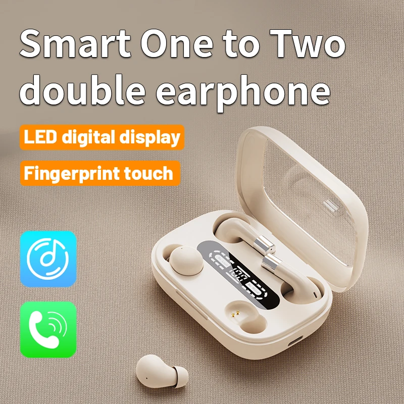 سماعات رأس بلوتوث لاسلكية TWS ، إلغاء الضوضاء ، سماعات أذن ميكروفون ، سماعات أذن للنوم غير مرئية ، سماعة رأس رياضية مقاومة للماء ، ENC