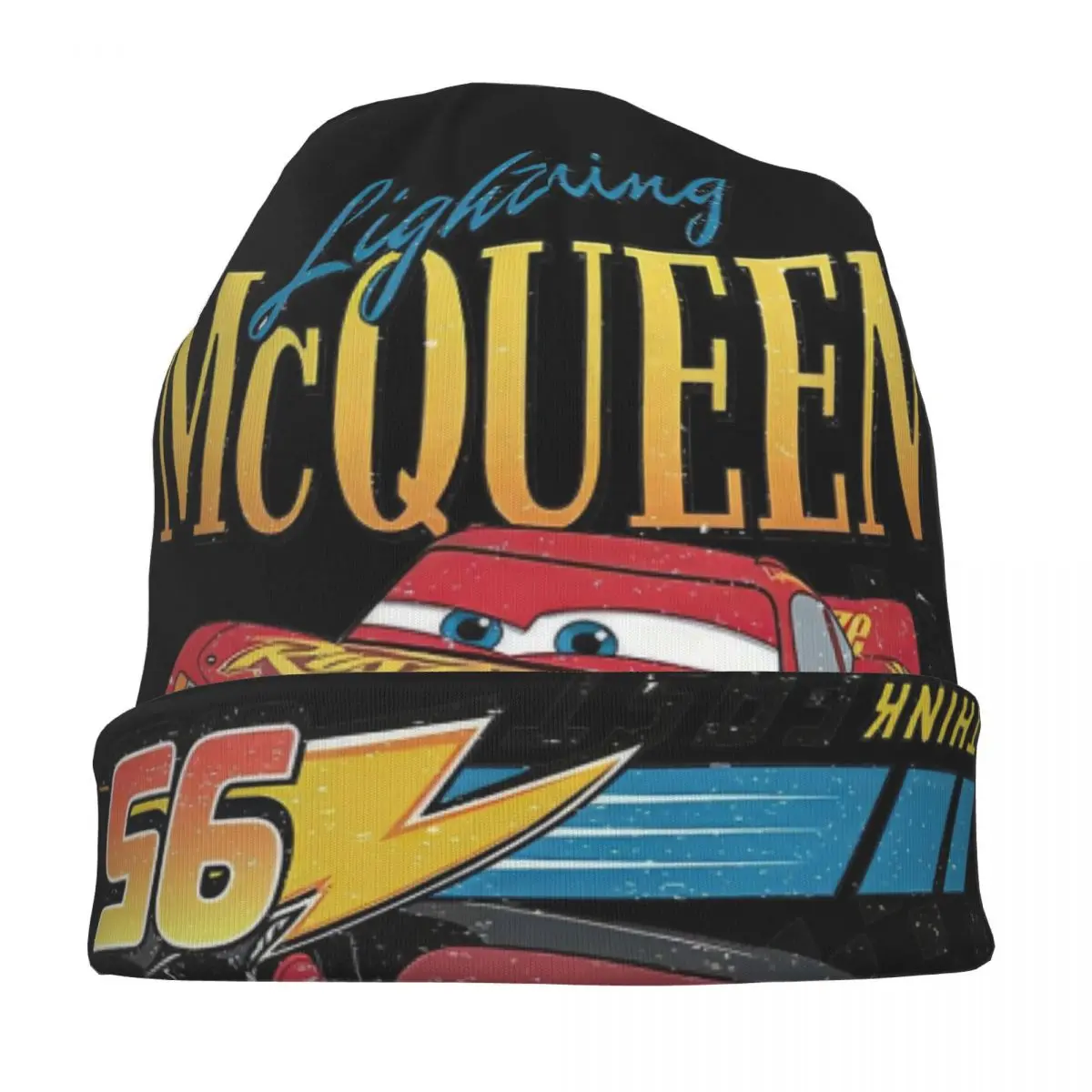 Vintage Car 95 Think Fast Bonnet Hat Vintage Outdoor Skullies Beanies Hats Lightning McQueen for Men Knitting Hats Warm Caps