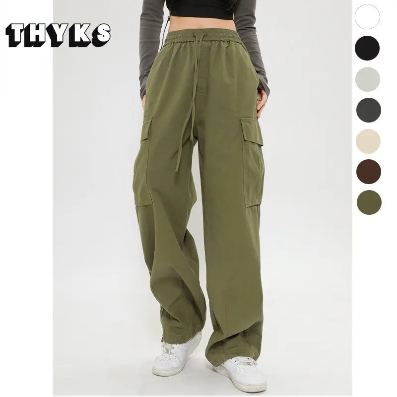 

Y2k Men's Pants Japan Vintage Large Multiple Pockets Solid Cargo SweatPants Straight Causal Baggy Wide Leg Trousers Ropa Unisex