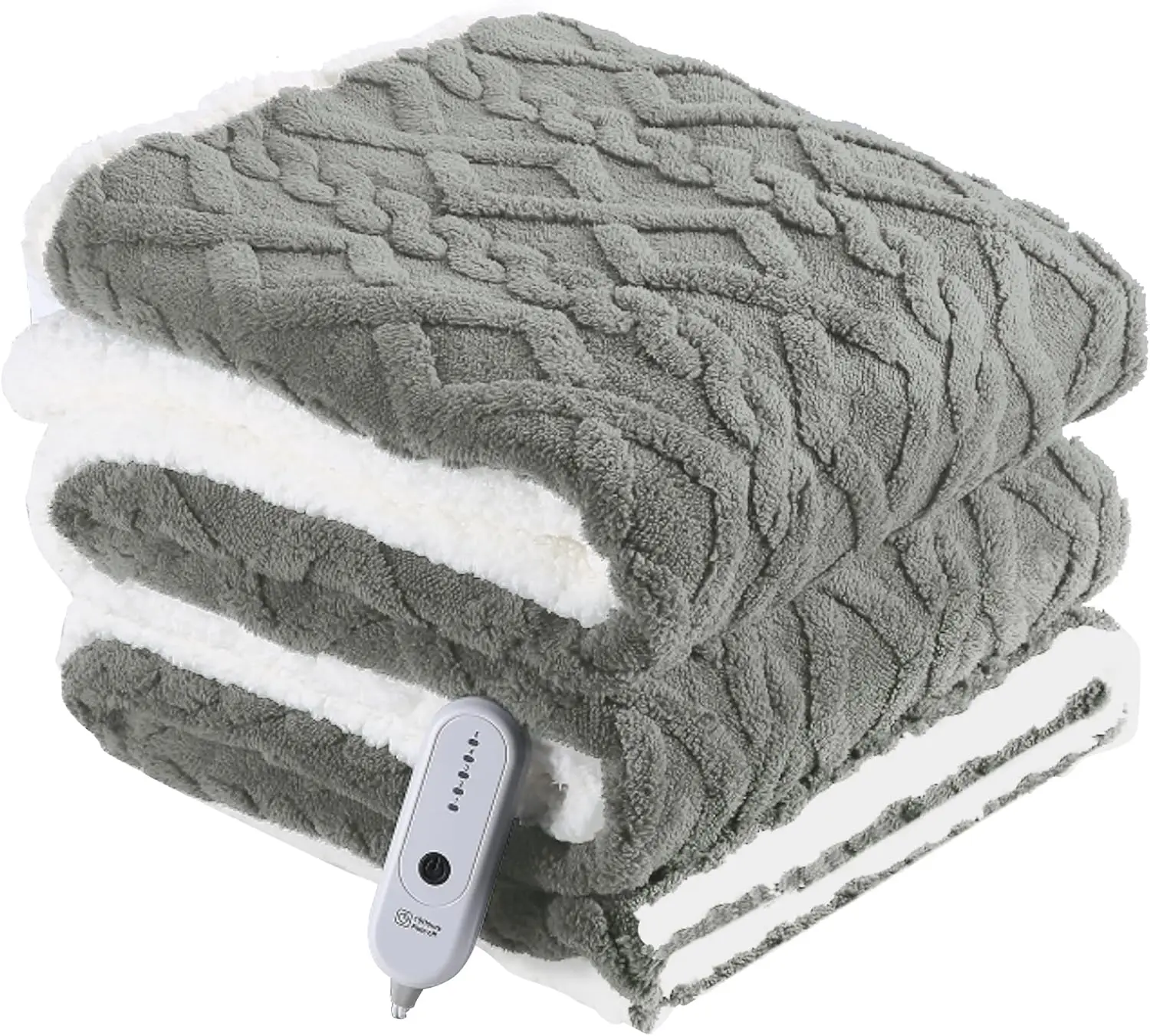 

Twin Size Electric Heated Blanket, 62x84 Inches, Ultra Soft with 5 Heat Levels & Auto-Off
