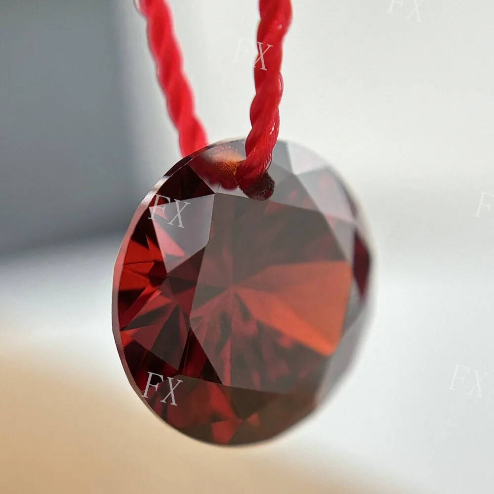 

4-12mm Garnet Red A Hole Cubic Zirconia Stone AAAAA Zirconia CZ stone For Jewelry DIY Stone