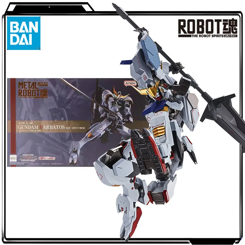 

Bandai натуральная аниме-фигурка ROBOT ASW-G-08 Barbatos Gundam, экшн-фигурка, игрушки для мальчиков, детский подарок, Коллекционная модель, украшения