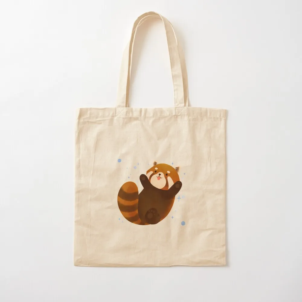 

Cute Chubby Red Panda Tote Bag Handbags women reusable shopping bags shopping trolley bag