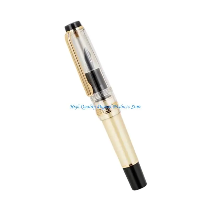 U2JE Pocket Writing Pen Resin Fountain Pen with Metal Tip and Twist Converter