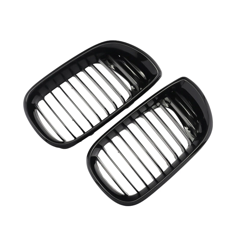 

Parts Accessories Front Grille 1Pair 3 Series 4 Doors Saloon For BMW E46 Front Kidney Grilles Grill UnUniversal
