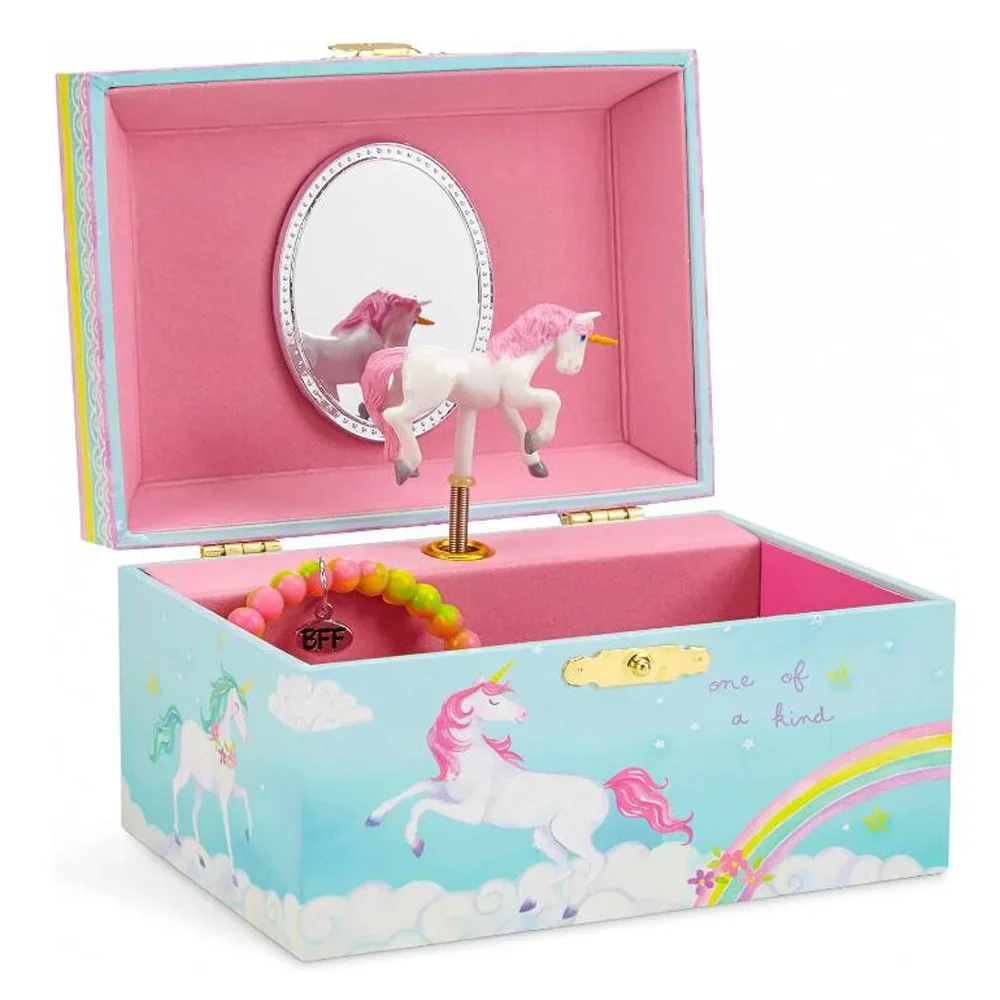 Unicorn Children's Music Box New Year's Birthday Gift Multifunctional Ballet Girl Jewelry Storage Box