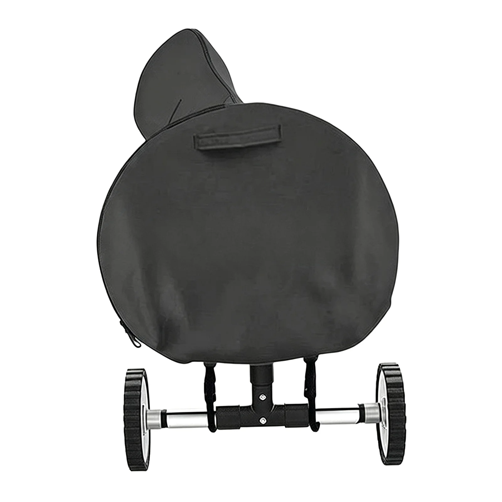 Swimming Pool Solar Reel Cover Waterproof Weather Protection 16/18/20ft 210D Oxford Cloth Adjustable Straps Black