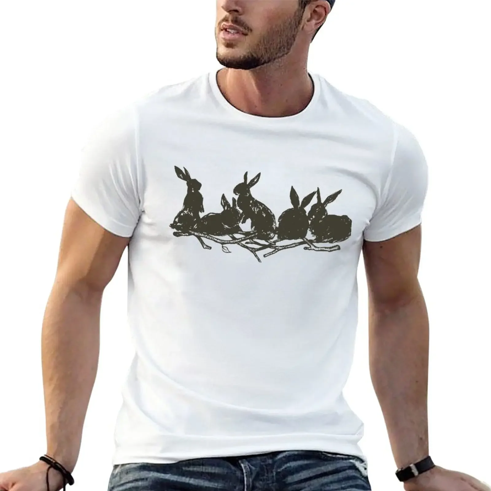 New Watership Down T-Shirt quick drying shirt Blouse Men's cotton t-shirt