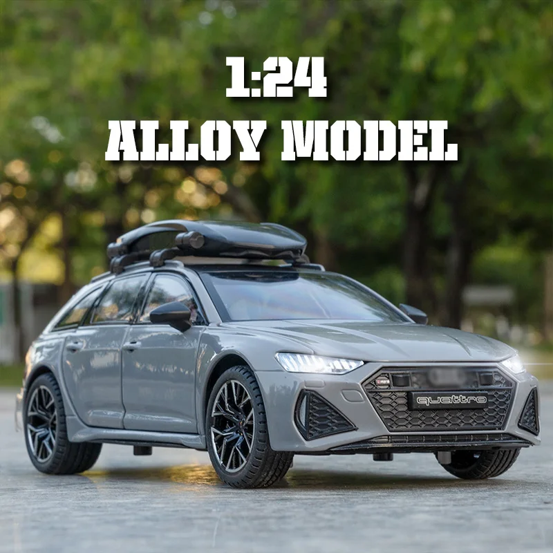 

RS6 alloy car model, unique decorations of the car center console, high-end fun ornaments, exquisite alloy model