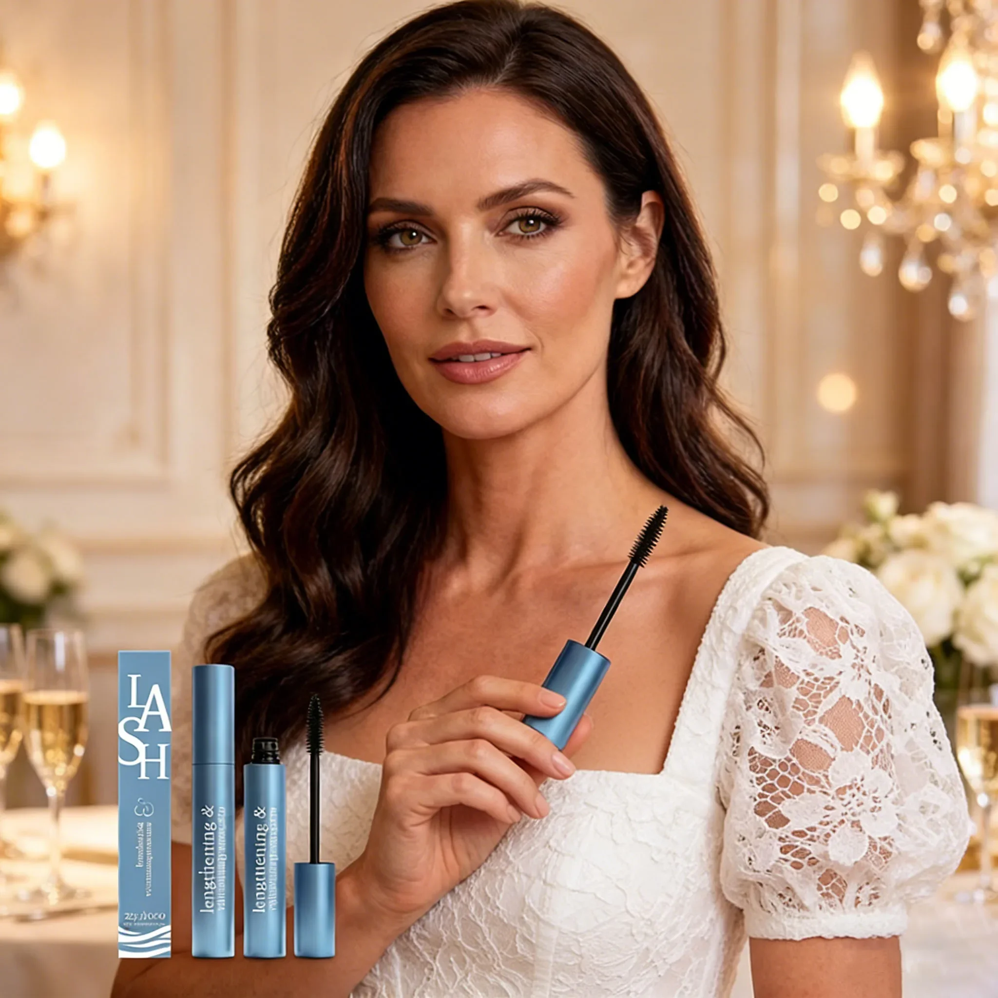 Zephoco Voluminous Curling Mascara Black Smooth Lightweight Easy Apply Natural Bridal Wedding Day Makeup Essential