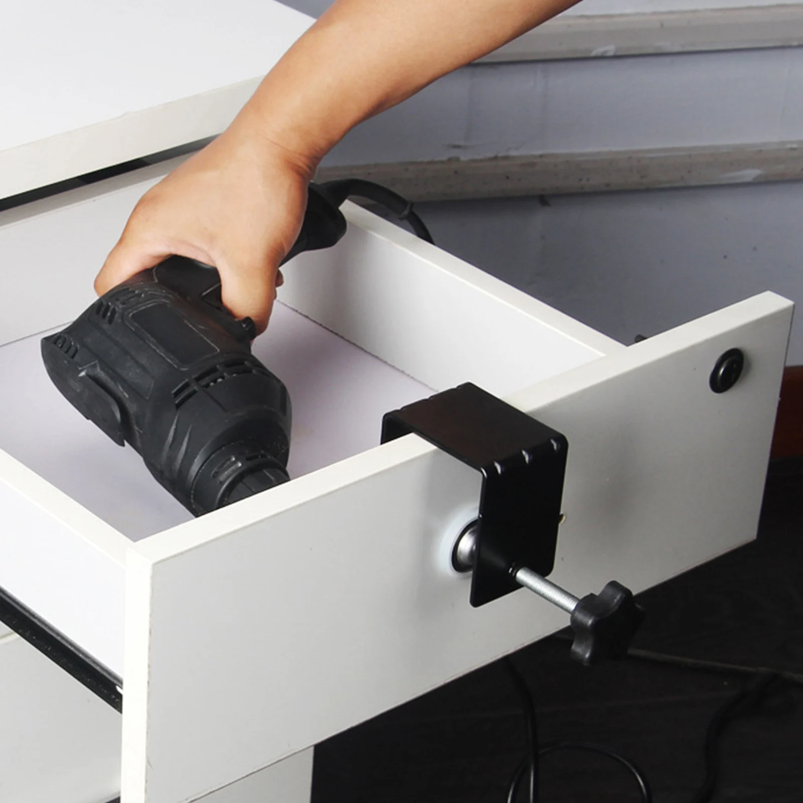 2 Stuks Lade Installatie Hulp Te Installeren De Lade Oppervlak Quick Clip Vaste Clip Fixer Nieuwe Timmerwerk G-Type panel Clip