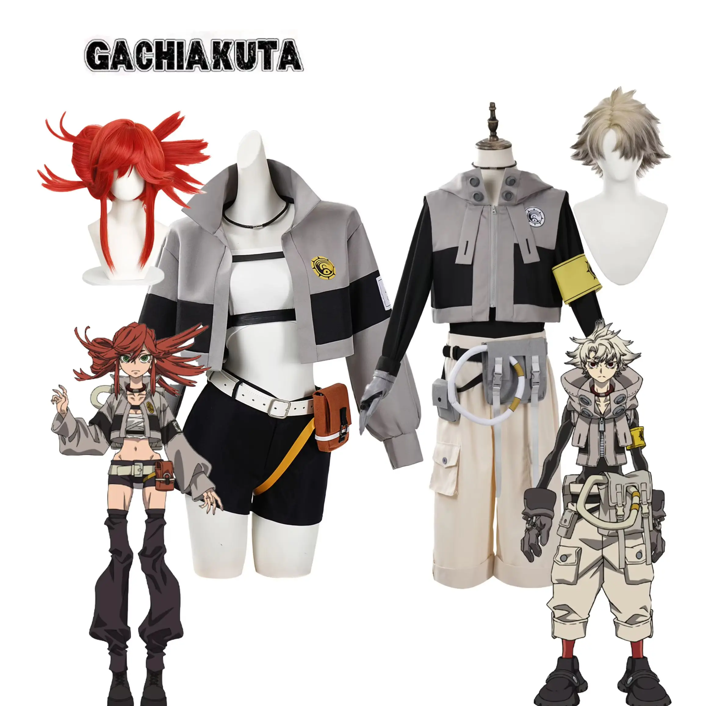 GACHIAKUTA GACHIAKUTA Riyo Cosplay Costume Anime Reaper Full Set with Vest Shorts Waist Bag Halloween Christmas Plus Size Suit - Aliexpress Deal