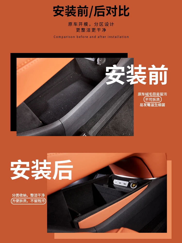 BYD Sealion 7 2025 Leather Foldable Center Console Organizer - Image 4