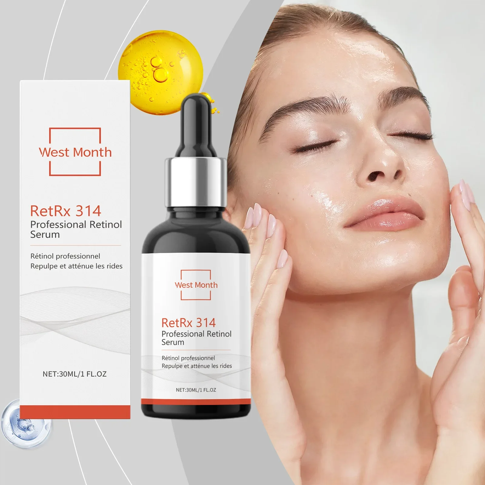 

Retinol Essence Facial Skin Supple, Hydrating, Nourishing and Improving Condition Facial Essence Reduce Fine Lines and Wrinkles