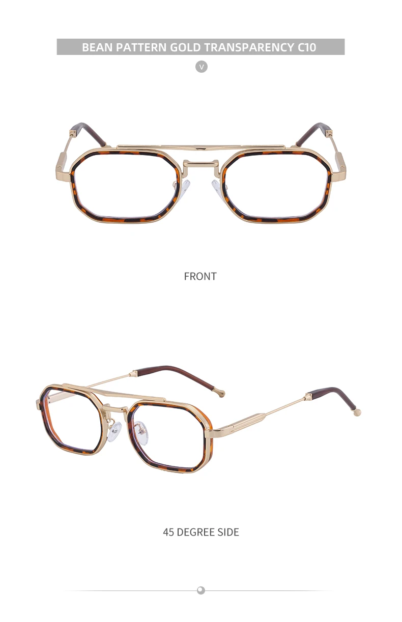 Steampunk Rechteckige Sonnenbrille für Herren 2026 Luxusmarke Retro Punk Sonnenbrillen für Männer Vintage Doppelbalken-Brillen UV400-Schutz – Detail 24