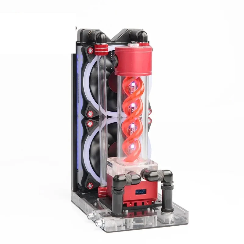 Laptop water-cooled BJTZ-T5 rigid tube set RGB full configuration VA LCD temperature display