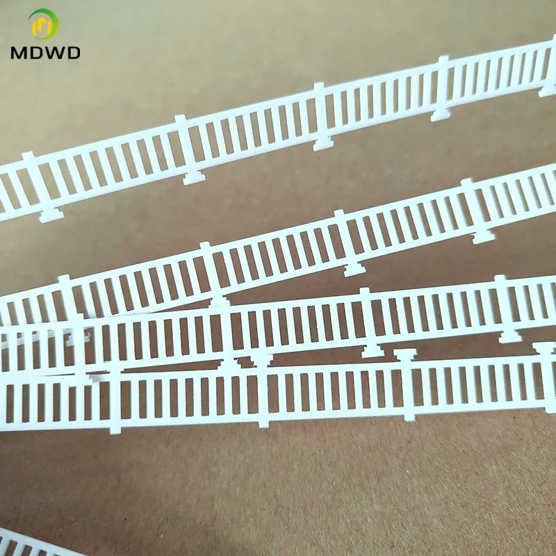 Modelo de cerca de isolamento, 5 peças, faça você mesmo, kits de plástico abs, layout de trem ferroviário, pode ser dobrado para diorama