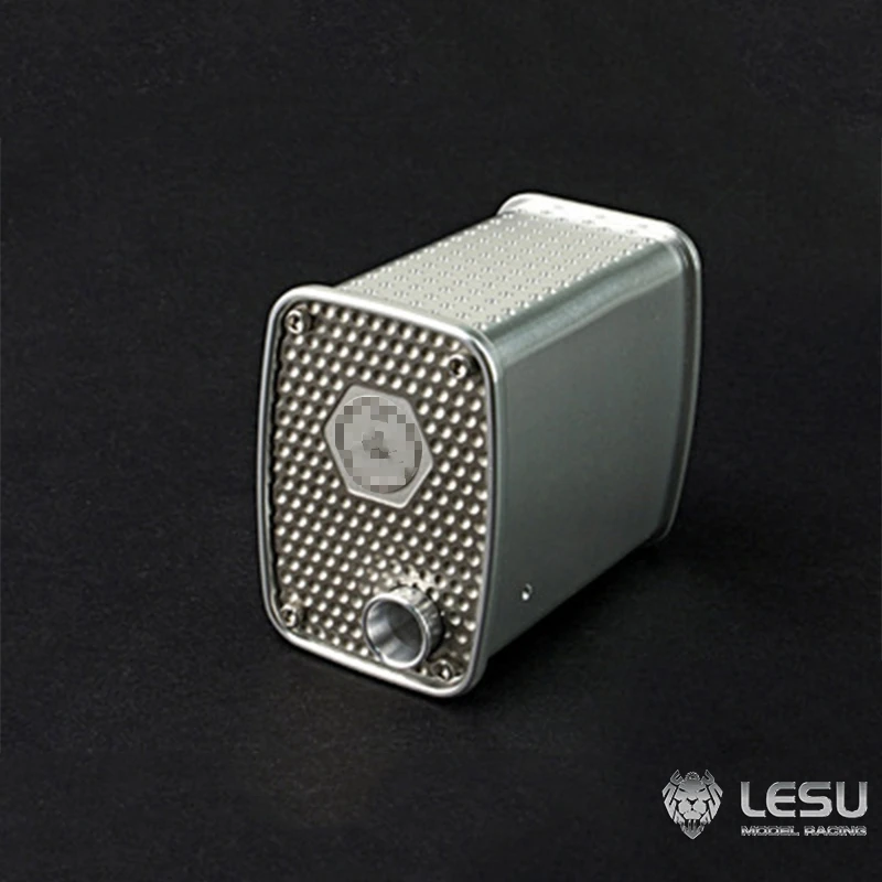 배기 탱크 G-6050 알루미늄 합금 업그레이드 1/14 Tamiya RC Benz Romote 제어 트레일러 트랙터 덤프 트럭 장난감 부품